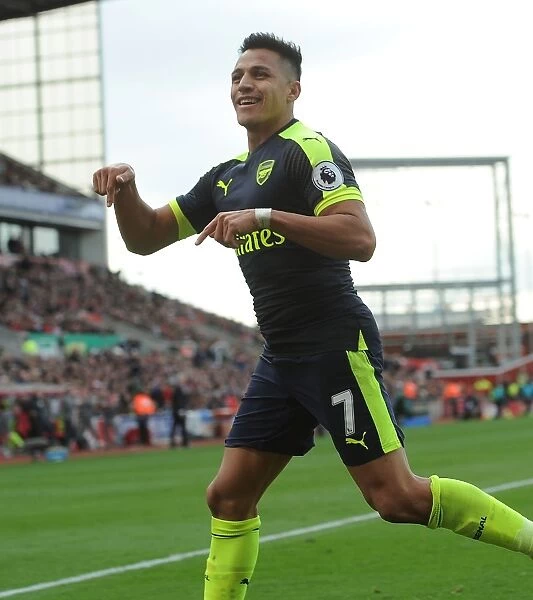 Alexis Sanchez's Triumphant Goal: Arsenal's Premier League Victory over Stoke City (2016-17)