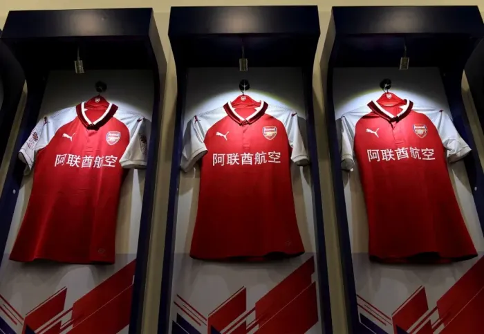 Framed Print : Aligned Arsenal Shirts: Arsenal vs Chelsea Pre-Season Friendly (Beijing, 2017) Framed Print : Aligned Arsenal Shirts: Arsenal vs Chelsea Pre-Season Friendly (Beijing, 2017)