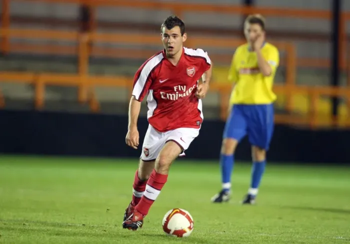 Framed Print : Amaury Bischoff Shines in Arsenal's 3:2 Win Over Stoke City Reserves, Barclays Premier Reserve League South, Underhill, Barnet, 6 / 10 / 08