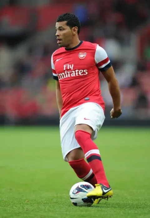 Framed Print : Andre Santos in Action: Arsenal vs. Southampton (2012 Pre-Season)