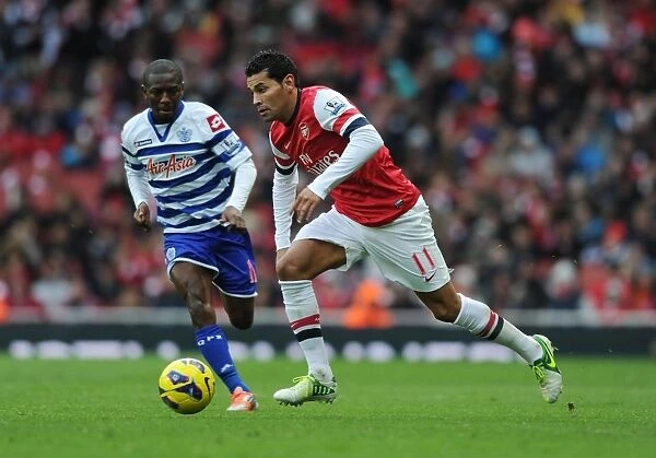 Andre Santos in Action: Arsenal vs. Queens Park Rangers, Premier League 2012-13