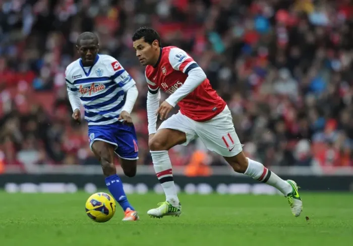 Framed Print : Andre Santos in Action: Arsenal vs. Queens Park Rangers, Premier League 2012-13 Framed Print : Andre Santos in Action: Arsenal vs. Queens Park Rangers, Premier League 2012-13