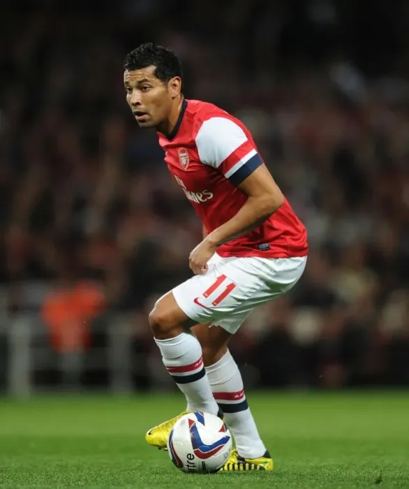 Framed Print : Andre Santos in Action: Arsenal vs Coventry City, Capital One Cup 2012-13