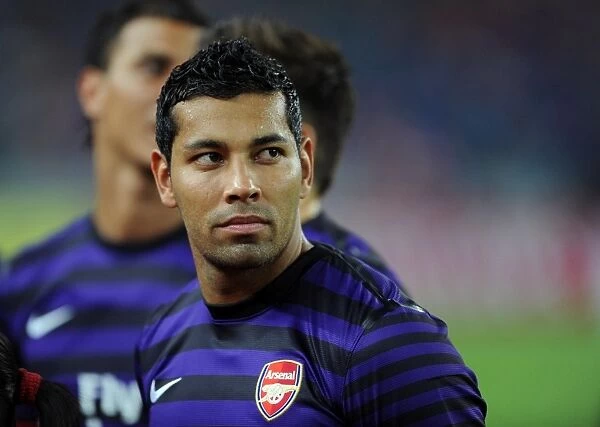 Andre Santos in Action: Arsenal vs Malaysia XI (2012)