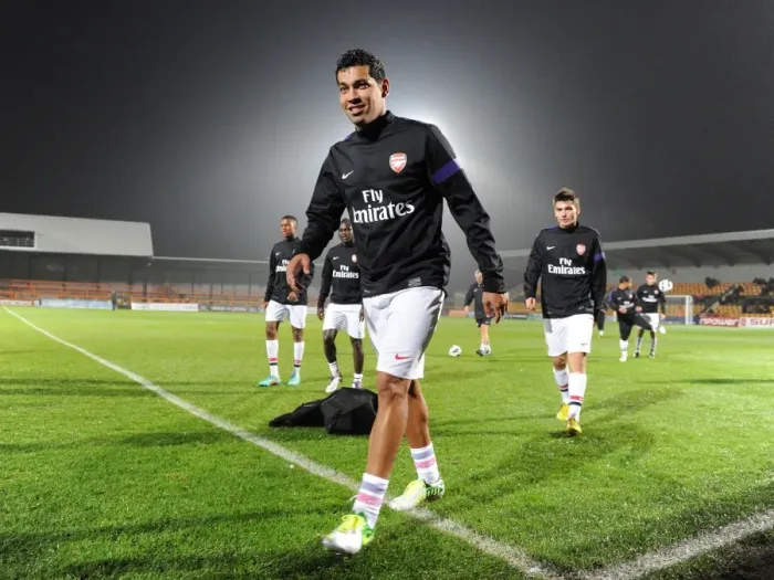 Framed Print : Andre Santos: Arsenal U21 Warm-Up at Underhill Stadium (2012-13) Framed Print : Andre Santos: Arsenal U21 Warm-Up at Underhill Stadium (2012-13)
