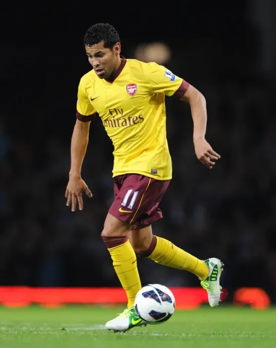 Framed Print : Andre Santos (Arsenal). West Ham United 1: 3 Arsenal. Barclays Premier League