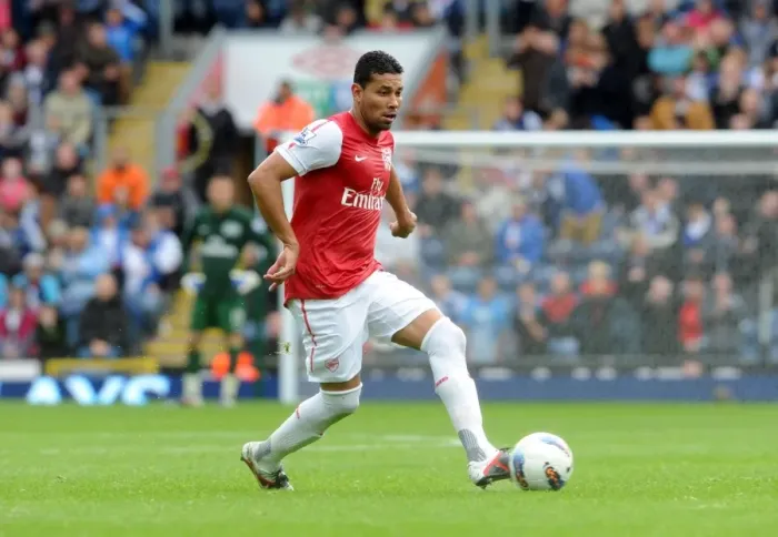 Framed Print : Andre Santos Struggle: Arsenal's 4-3 Defeat at Blackburn Rovers, September 17, 2011