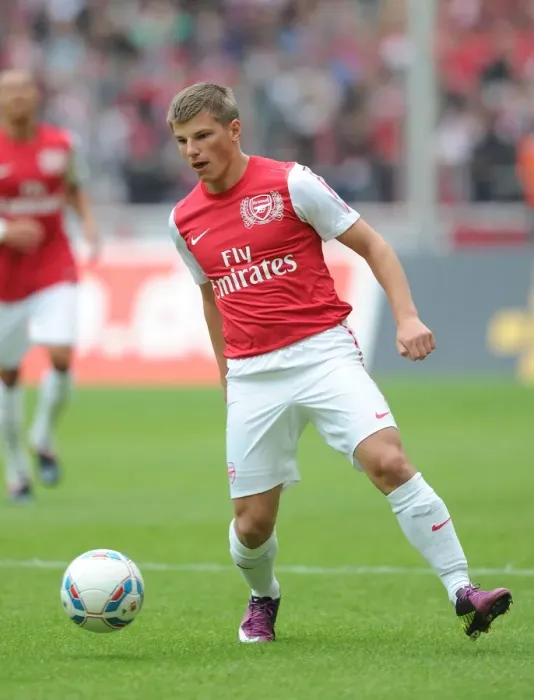 Framed Print : Andrey Arshavin in Action for Arsenal against Cologne