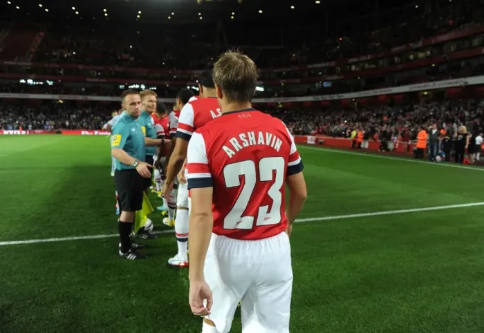 Framed Print : Andrey Arshavin in Action for Arsenal against Coventry City - Capital One Cup 2012-13