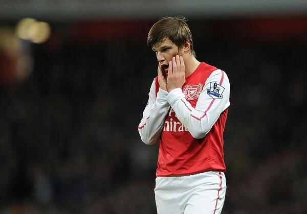 Andrey Arshavin in Action for Arsenal against Leeds United in FA Cup Third Round