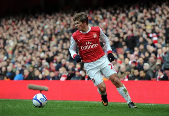 Framed Print : Andrey Arshavin (Arsenal). Arsenal 2: 1 Huddersfield Town. FA Cup 4th Round
