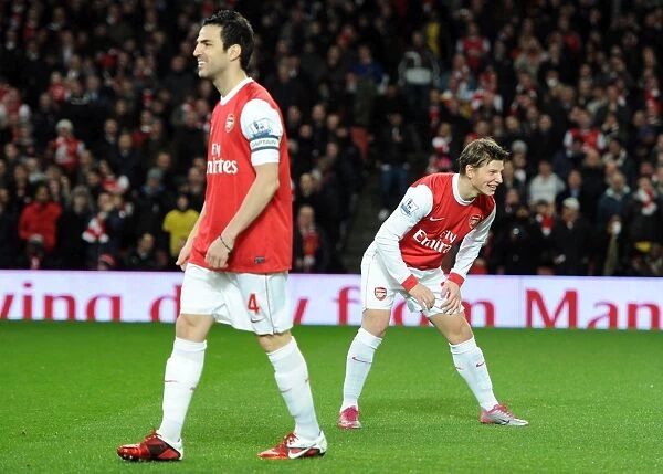 Andrey Arshavin and Cesc Fabregas (Arsenal). Arsenal 3:0 Ipswich Town. Carling Cup