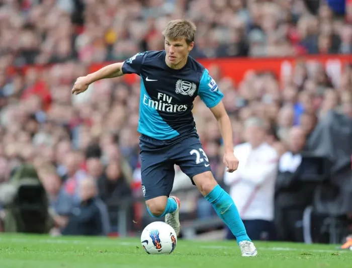 Framed Print : Andrey Arshavin: Clash at Old Trafford, Premier League 2011-12 Framed Print : Andrey Arshavin: Clash at Old Trafford, Premier League 2011-12