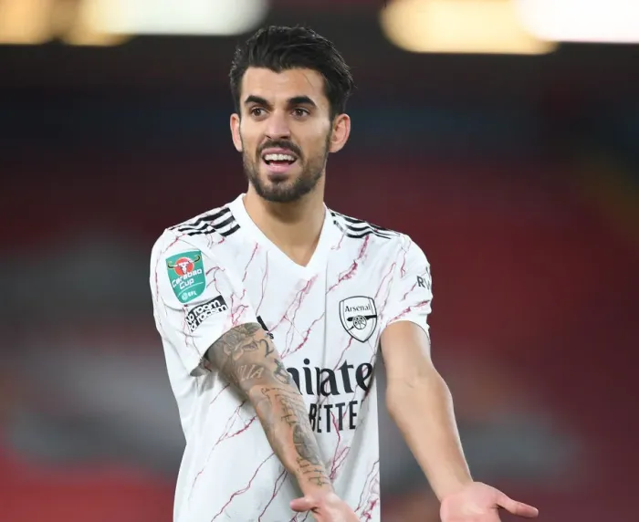 Framed Print : Empty Anfield Rivalry: Dani Ceballos Faces Liverpool in Carabao Cup Amidst Pandemic