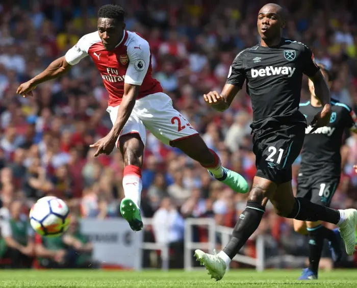 Framed Print : Angelo Ogbonna vs. Danny Welbeck: Intense Battle at the Emirates Stadium - Arsenal v West Ham United, Premier League Framed Print : Angelo Ogbonna vs. Danny Welbeck: Intense Battle at the Emirates Stadium - Arsenal v West Ham United, Premier League