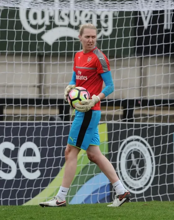 Framed Print : Anna Moorhouse's Unwavering Focus: Arsenal Ladies Prepare for FA Cup Showdown vs. Tottenham Hotspur Ladies
