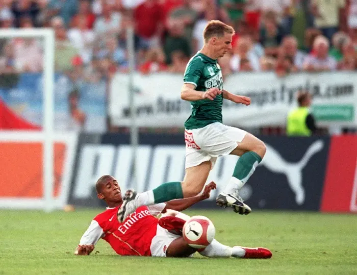 Framed Print : Armand Traore in Action: Arsenal's Win Against SV Mattersburg (2006)