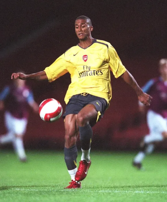 Framed Print : Armand Traore: Scoring for Arsenal Against West Ham Reserves, FA Premier Reserve League, 2006 Framed Print : Armand Traore: Scoring for Arsenal Against West Ham Reserves, FA Premier Reserve League, 2006