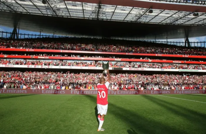 Framed Print : Armand Traore's Triumph: Arsenal's Emirates Cup Victory over Inter Milan (2007): 2-1