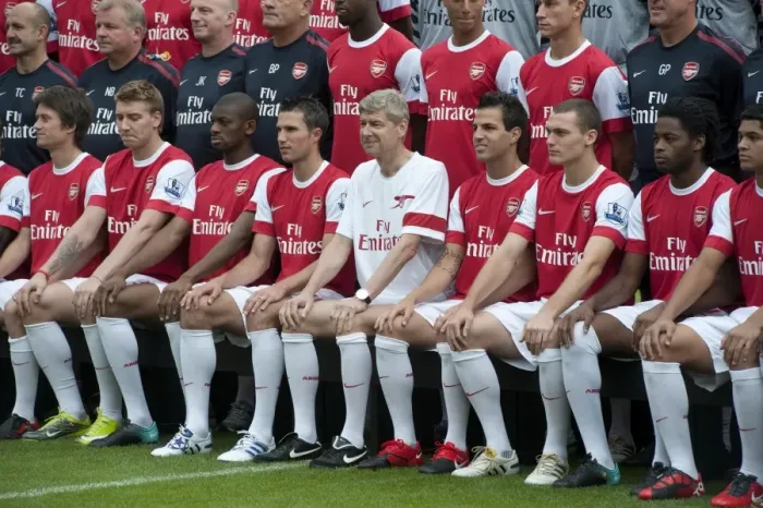 Framed Print : Arsenal 1st Team Squad: 2010-11 Photocall and Members Day at Emirates Stadium