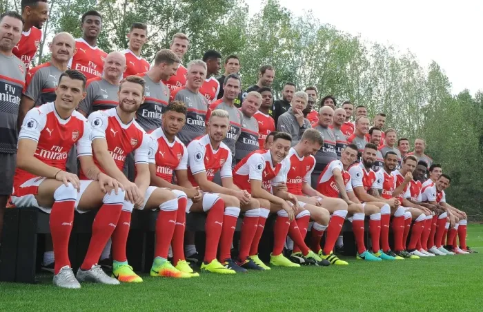 Framed Print : Arsenal 1st Team Squad: 2016-17 Season - The Complete Line-Up Framed Print : Arsenal 1st Team Squad: 2016-17 Season - The Complete Line-Up