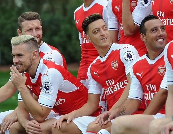Arsenal 1st Team Squad: 2016-17 Season - Mesut Ozil's Photocall