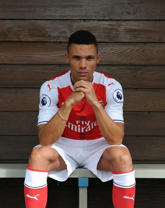 Framed Print : Arsenal 1st Team Squad: Kieran Gibbs Portrait, 2016-17 Season Framed Print : Arsenal 1st Team Squad: Kieran Gibbs Portrait, 2016-17 Season
