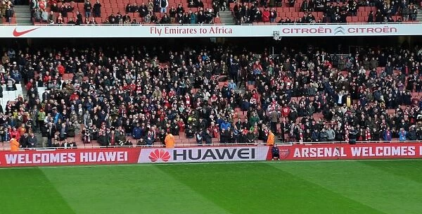 Arsenal 2:0 Fulham - Emirates Stadium, Barclays Premier League: Huawei Ad Boards