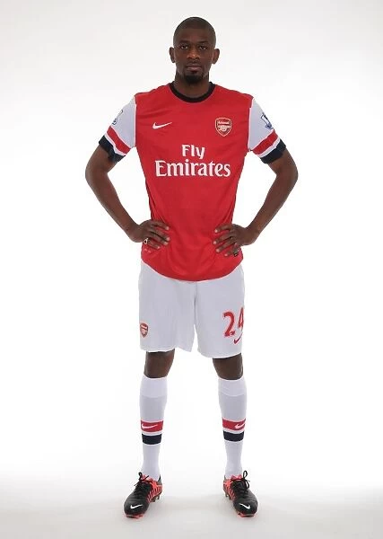 Arsenal 2013-14 Squad: Abou Diaby at the First Team Photocall