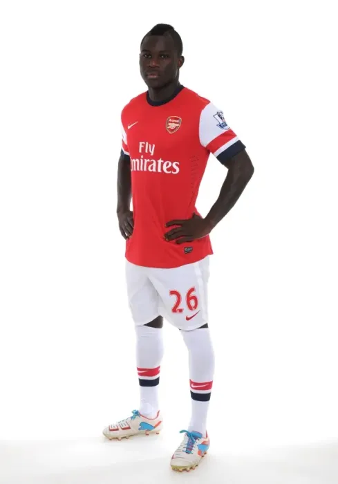 Framed Print : Arsenal 2013-14 Squad: Emmanuel Frimpong at the Team Photocall