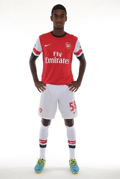 Arsenal 2013-14 Squad: Gedion Zelalem at Team Photocall