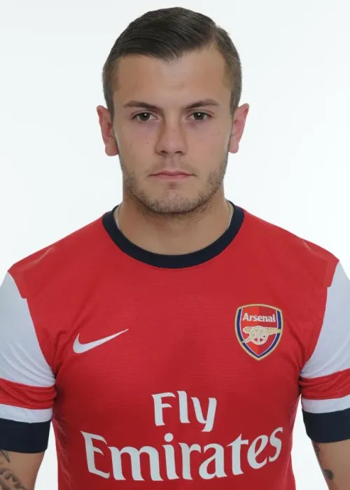 Framed Print : Arsenal 2013-14 Squad: Jack Wilshere at Team Photocall