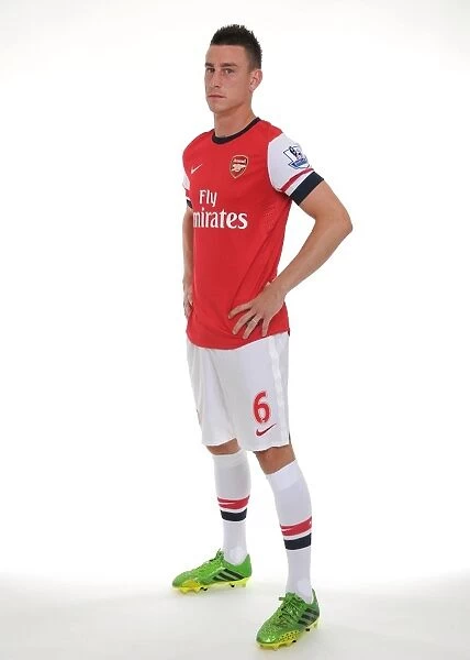 Arsenal 2013-14 Squad: Laurent Koscielny at the Team Photocall
