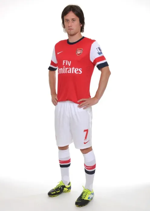 Framed Print : Arsenal 2013-14 Squad: Rosicky at the First Team Photocall Framed Print : Arsenal 2013-14 Squad: Rosicky at the First Team Photocall