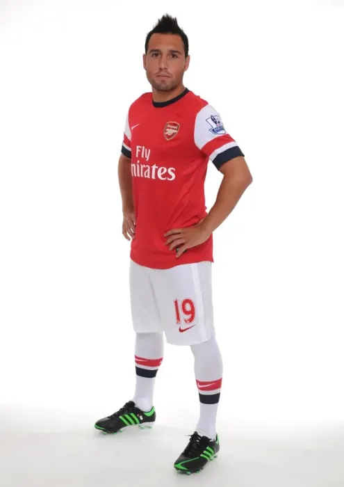Framed Print : Arsenal 2013-14 Squad: Santi Cazorla at the Team Photocall