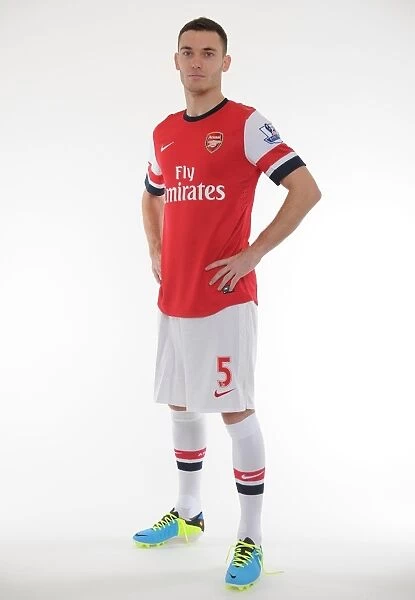 Arsenal 2013-14 Squad: Thomas Vermaelen at the Team Photocall