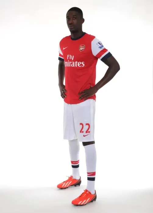 Framed Print : Arsenal 2013-14 Squad: Yaya Sanogo at the Team Photocall