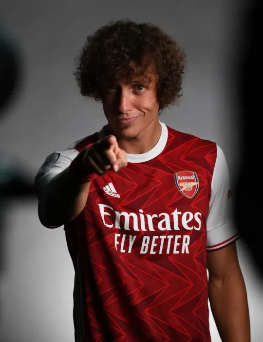 Framed Print : Arsenal 2020-21: David Luiz at Team Photocall