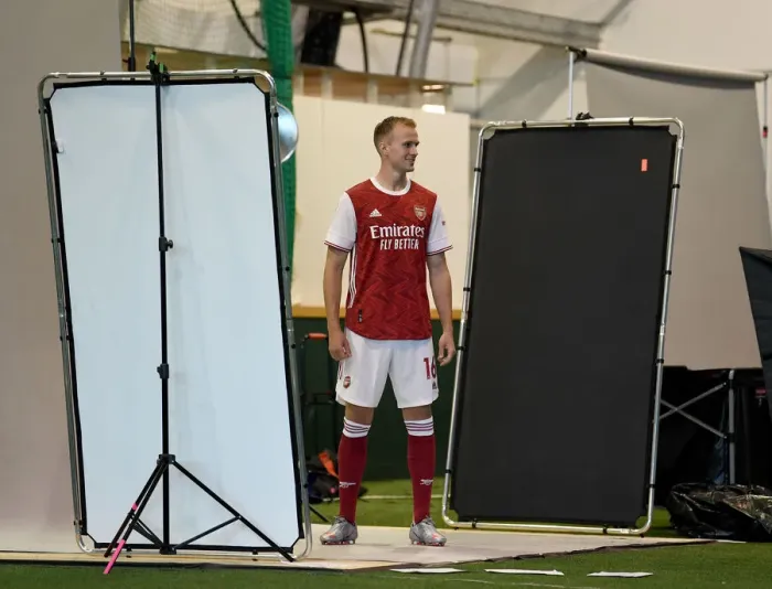 Framed Print : Arsenal 2020-21 First Team: Rob Holding at Arsenal Media Photocall