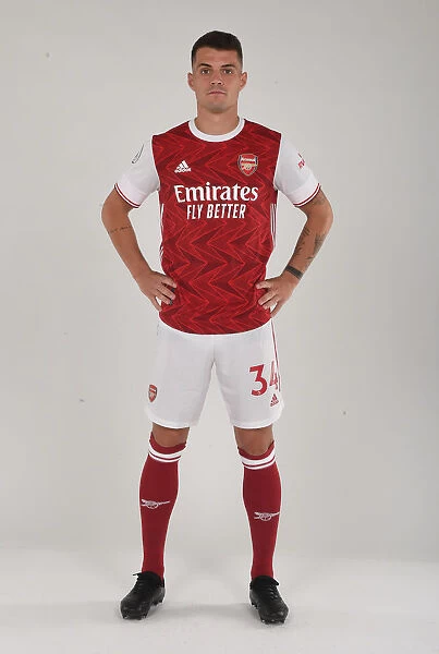 Arsenal 2020-21 Team Photo: Granit Xhaka at Training Session