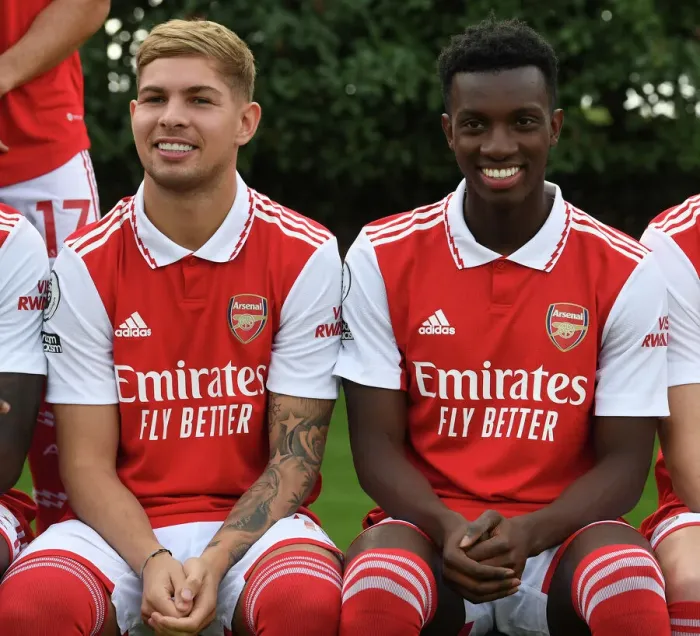 Framed Print : Arsenal 2022-23 First Team: Smith Rowe and Nketiah Framed Print : Arsenal 2022-23 First Team: Smith Rowe and Nketiah
