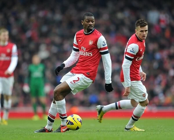 Arsenal: Abou Diaby and Carl Jenkinson in Action against Aston Villa (2012-13)