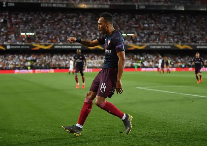 Framed Print : Arsenal Advance to Europa League Final: Aubameyang Scores Decisive Goal vs Valencia Framed Print : Arsenal Advance to Europa League Final: Aubameyang Scores Decisive Goal vs Valencia