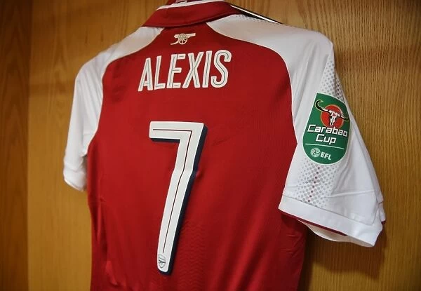 Arsenal: Alexis Sanchez's Empty Shirt in the Changing Room Before Doncaster Rovers Clash (Carabao Cup 2017-18)