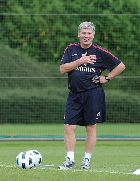 Arsenal assistant manager Pat Rice. Arsenal Training Ground, London Colney