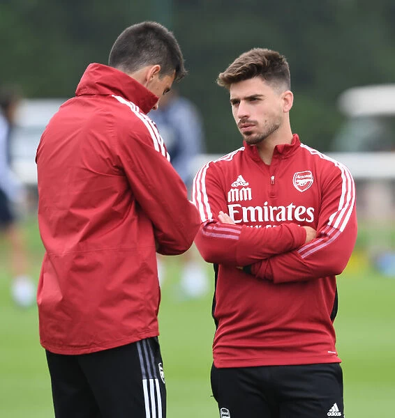 Arsenal Assistants Molina and Cuesta Before Arsenal v Millwall Pre-Season Friendly