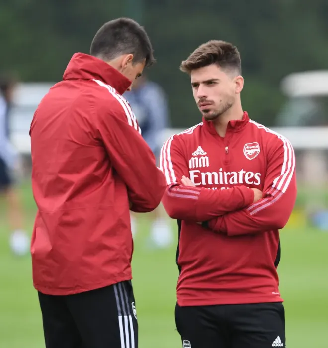 Framed Print : Arsenal Assistants Molina and Cuesta Before Arsenal v Millwall Pre-Season Friendly Framed Print : Arsenal Assistants Molina and Cuesta Before Arsenal v Millwall Pre-Season Friendly