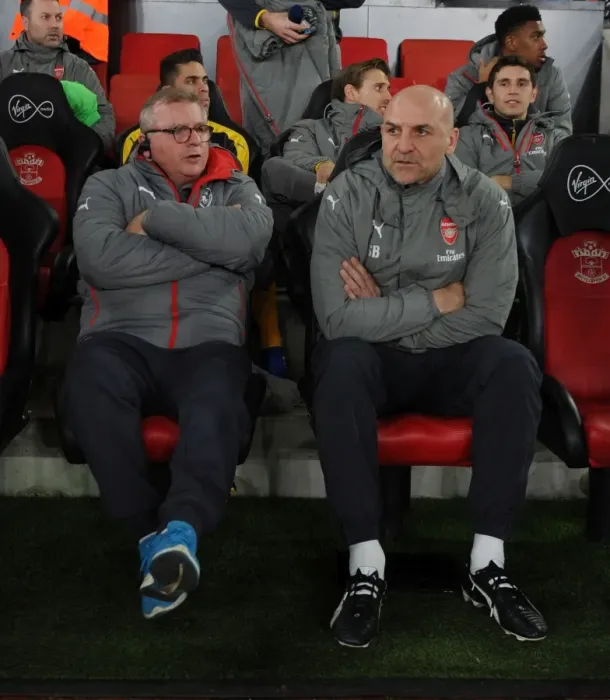 Framed Print : Arsenal Assistants Prepare for FA Cup Clash against Southampton