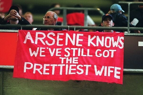 Arsenal banner. Arsneal 1:0 Southampton. The F