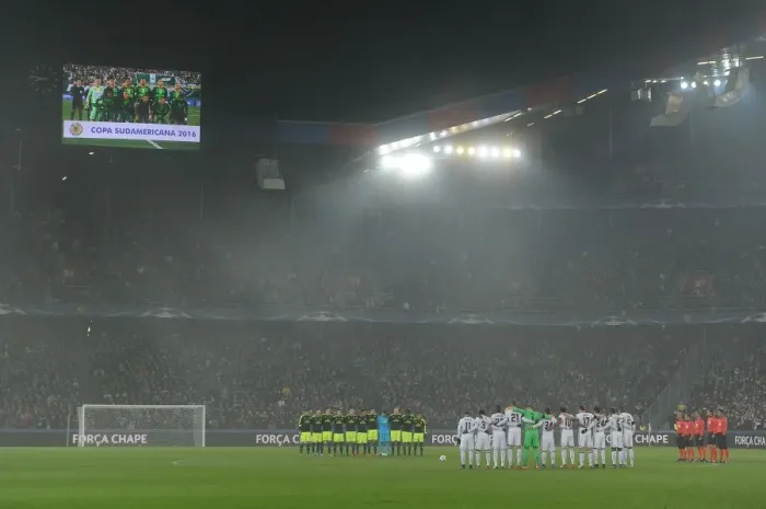 Framed Print : Arsenal and Basel Honor Brazilian Football Team at UEFA Champions League Match, 2016 Framed Print : Arsenal and Basel Honor Brazilian Football Team at UEFA Champions League Match, 2016